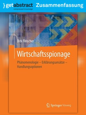 cover image of Wirtschaftsspionage (Zusammenfassung)